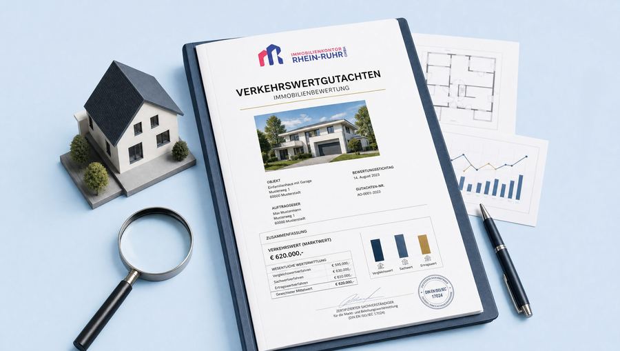 Professionell vorbereiteter Immobilienverkauf